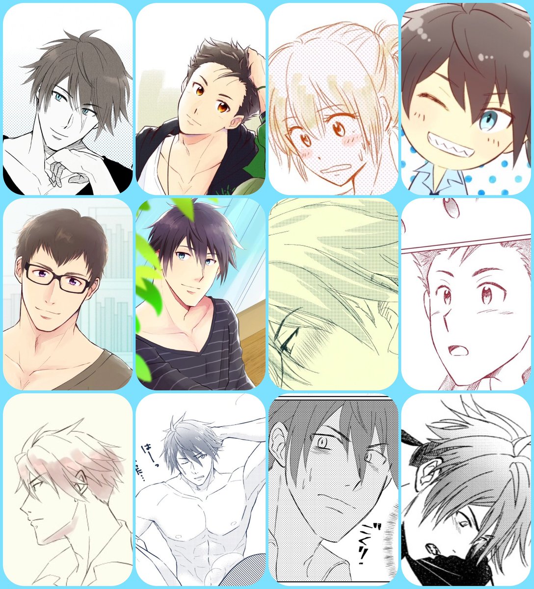 #今月描いた絵を晒そう
6月のまとめ、カラー少ないし小首傾げ好きか〜!? 