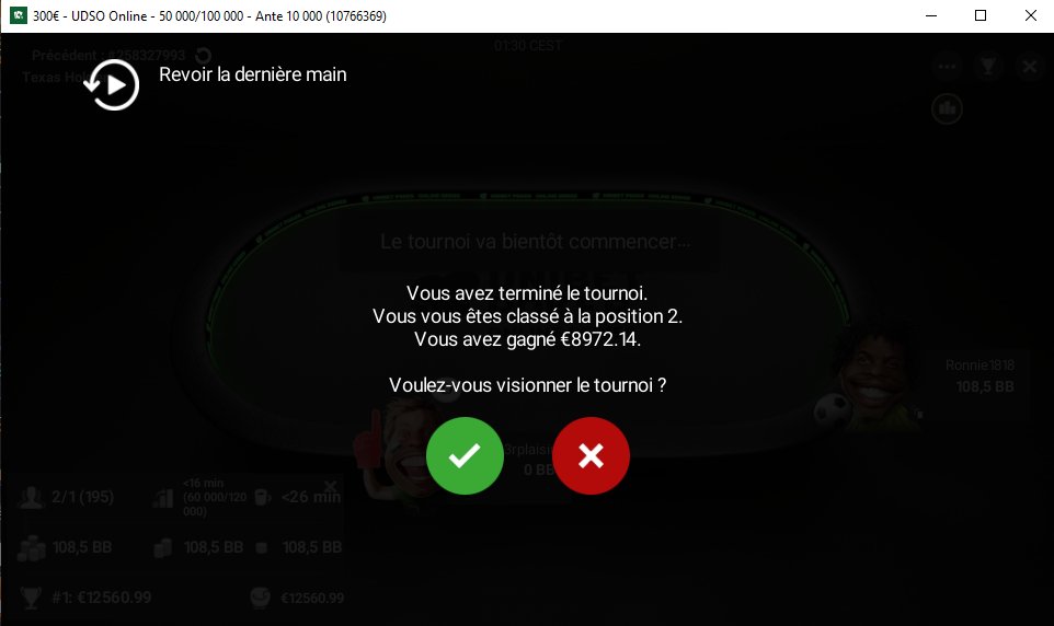 Forcément très déçu de pas remporter le trophée, mais forcément très content de récupérer un an d'ev sur <a href="/Unibet_Poker_Fr/">Unibet Poker France 🔞</a> 😇