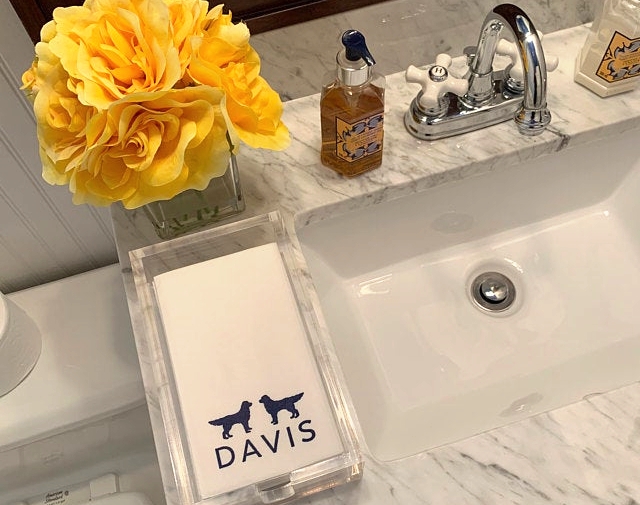 Help keep your loved ones safe and healthy AND brighten up their #quarantinequarters with disposable guest towels for the bathroom or kitchen⁠. 🙌