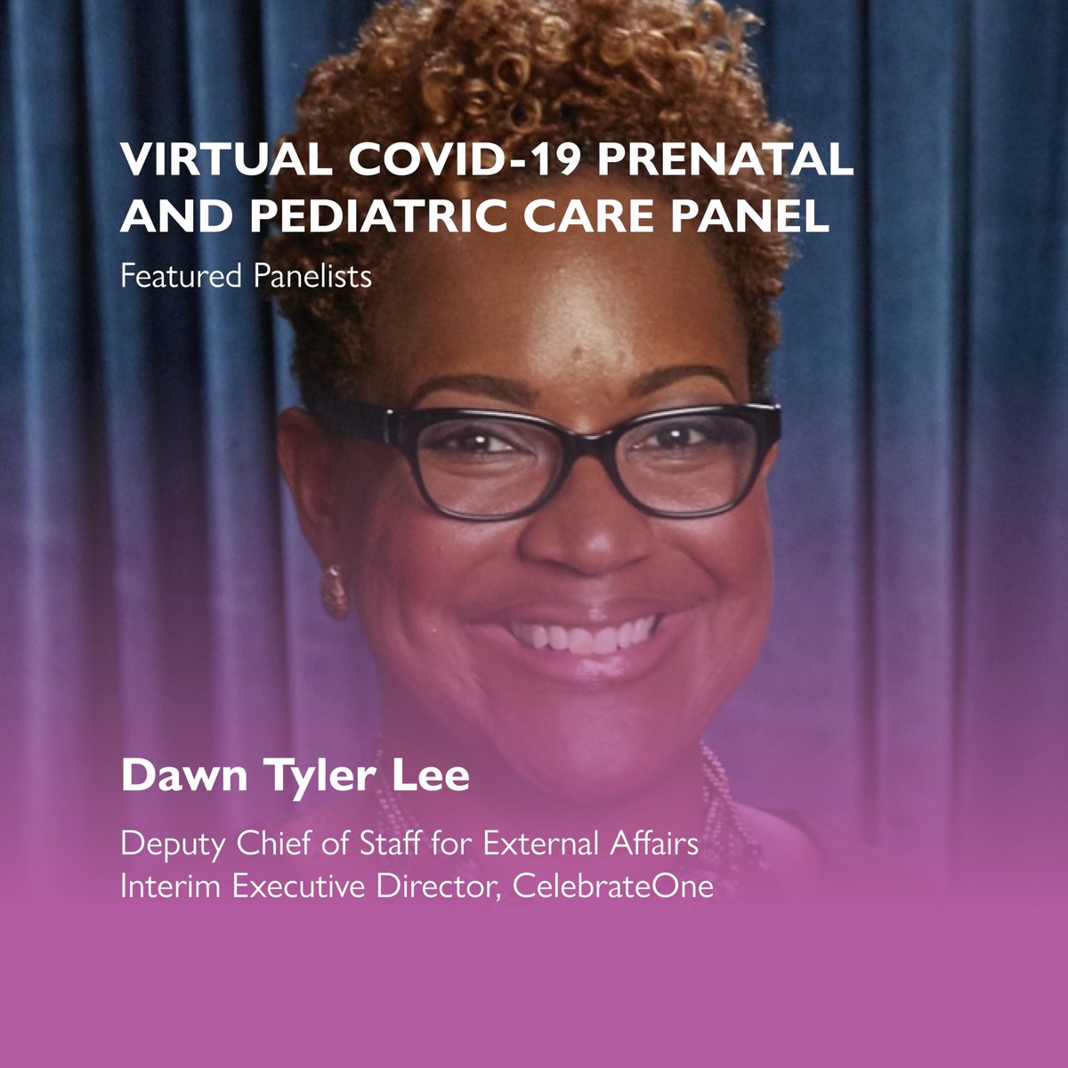smilechildapp's tweet photo. SmileChild is excited to welcome Dawn Tyler Lee to our virtual panel event on the impact of COVID-19 on infant and maternal health. https://t.co/wAGAhPzClv