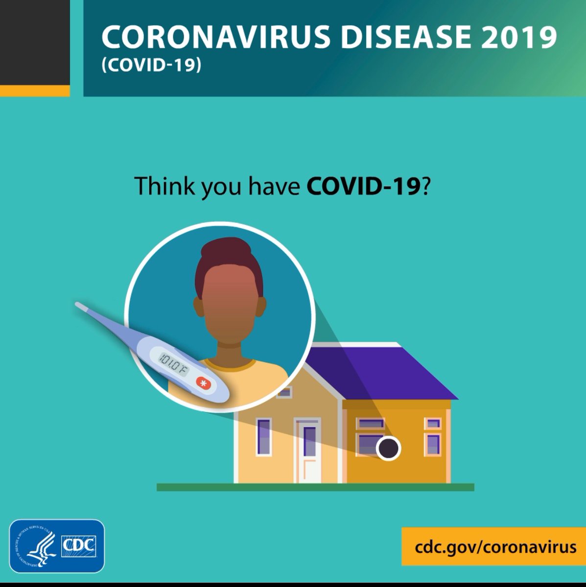 Do you think you may have #COVID19? Most people who get sick can take care of themselves at home. If you need to see a doctor, call ahead before going to their office. Take precautions to protect yourself and others around you. See more: cdc.gov/coronavirus/20…