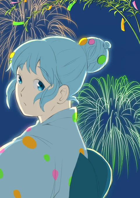 まだバズってるとは言い難いですが、自分の絵を置いておきます
作画もジャンルも安定しない絵をあげています 