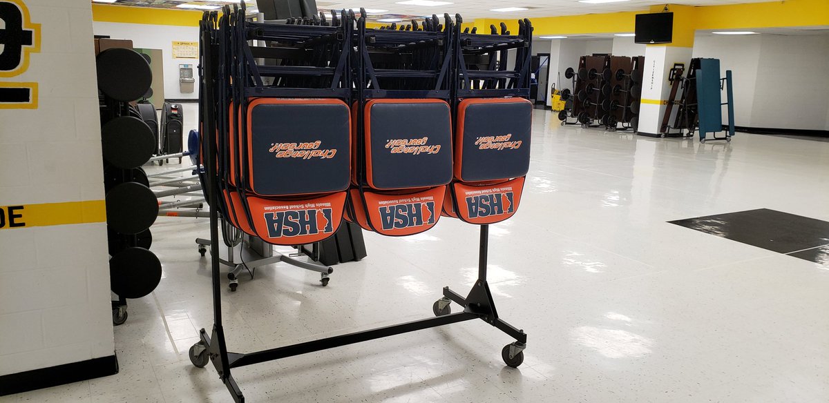 pchs_il's tweet photo. FOR SALE: 
Any school interested in these IHSA sideline chairs? 

PC upgraded our seating and are offering this set at a big discount!

DM me for info or email AD Chris Newsome. newsomec@pcschools535.org https://t.co/eZzafKyJpA