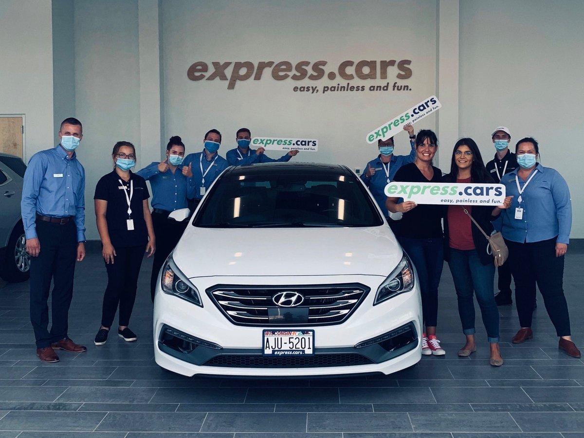 🎉 Congrats Kari on your new Hyundai! We officially opened our doors this morning and Kari is our very first guest to leave with a new vehicle! Thanks Kari for trusting our team and helping us get started in style! #expresscars
