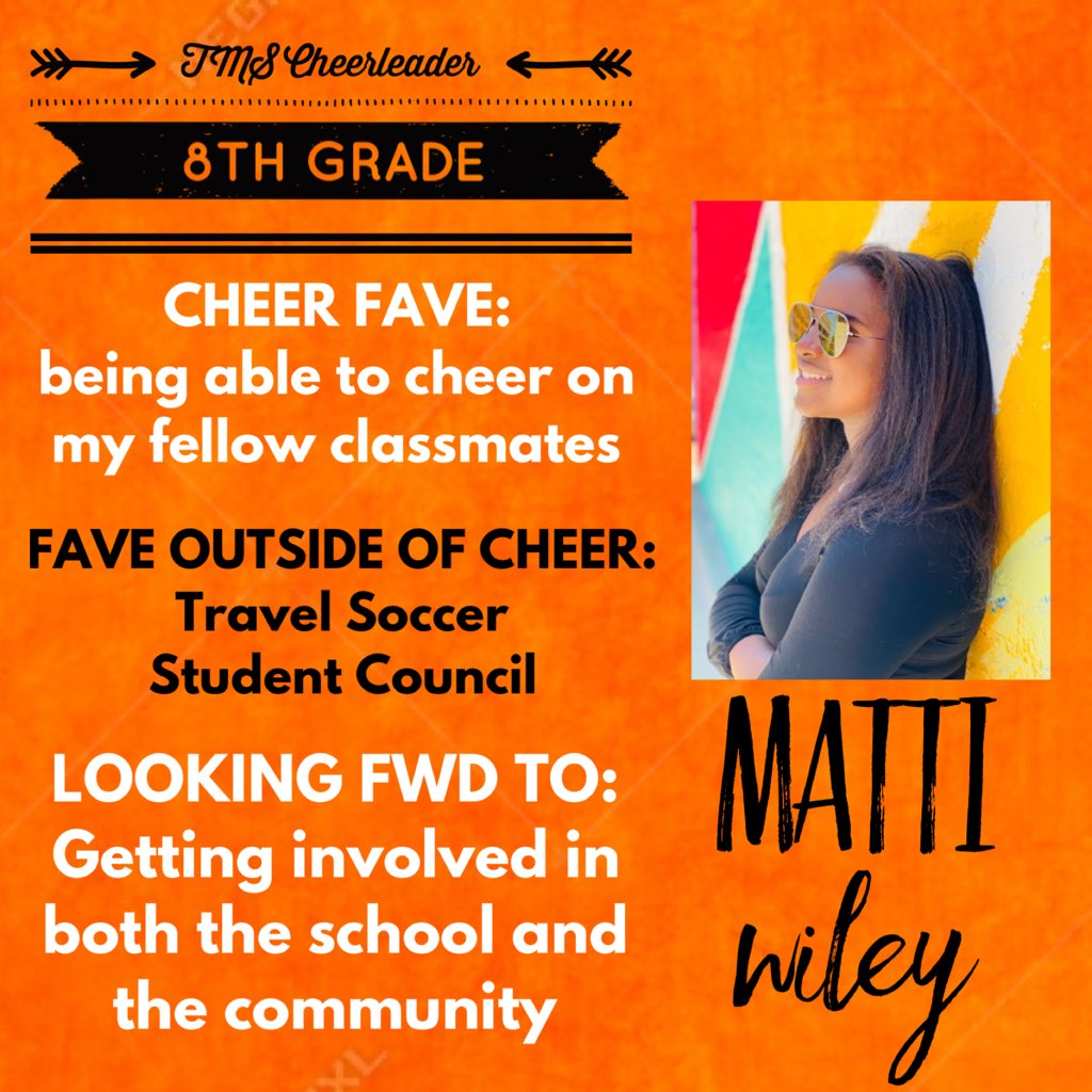 Meet Matti! #MeetTheTMScheerleaders
