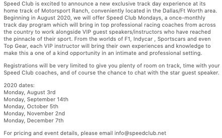 Speed Club Racing tweet media