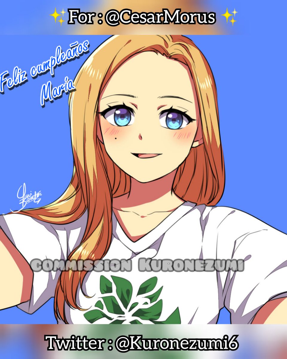 Kuronezumi6's tweet photo. Bust-cell shading commission finished and delivered! 🎁🎁🎁
For @CesarMorus , thanks you! ✨
#commission #Gift #HappyBirthday #cute #animestyle #perfile https://t.co/Jdd0rqNolo