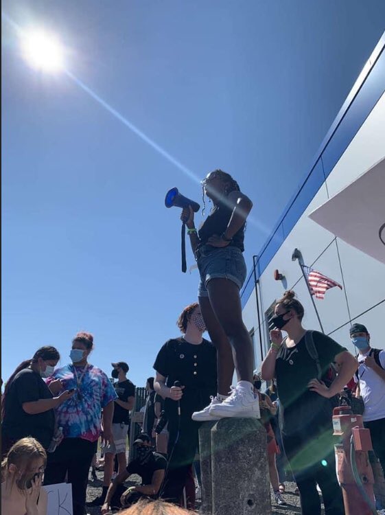 And in 2020? The Lynden kids who were the brunt of that racism and of the town’s racism said, “Enough.”(Photos in this thread courtesy of Young Activists of Whatcom County:  https://www.facebook.com/Young-Activists-of-Whatcom-County-YAWC-100805721701393 )