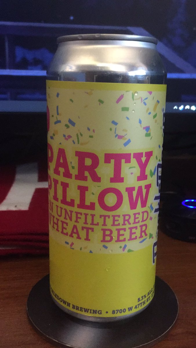The Party Pillow from <a href="/BuckleDownBeer/">BuckleDown Brewing</a> is probably the only beer I’ve had so far that I really like.