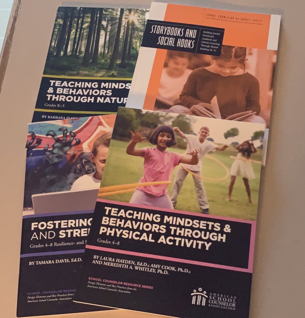 Summer reading and professional development courtesy of <a href="/ASCAtweets/">ASCA</a>! I definitely took advantage of the #ASCAatHome sale! 😉