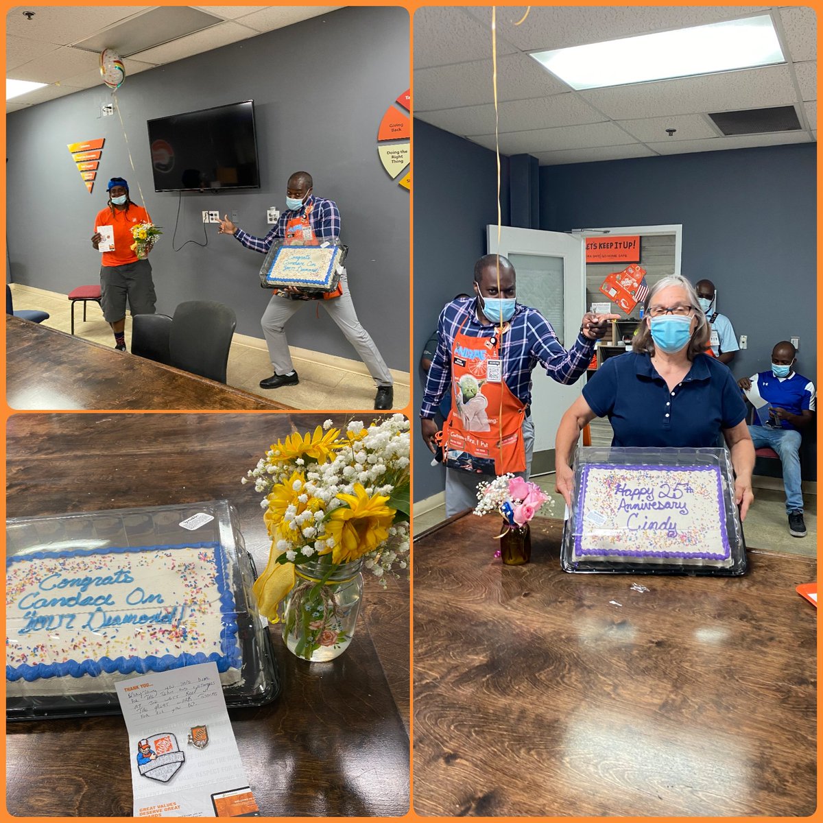2 amazing celebrations today! For 2 Amazing Ladies Candace Department Leader #Diamond &amp; Cindy Assistant Store Leader #25Year #DepotVersary thank you ladies for all you do to support the team &amp; customer @ #TheWest <a href="/OrrinBurkett/">Orrin Burkett</a>