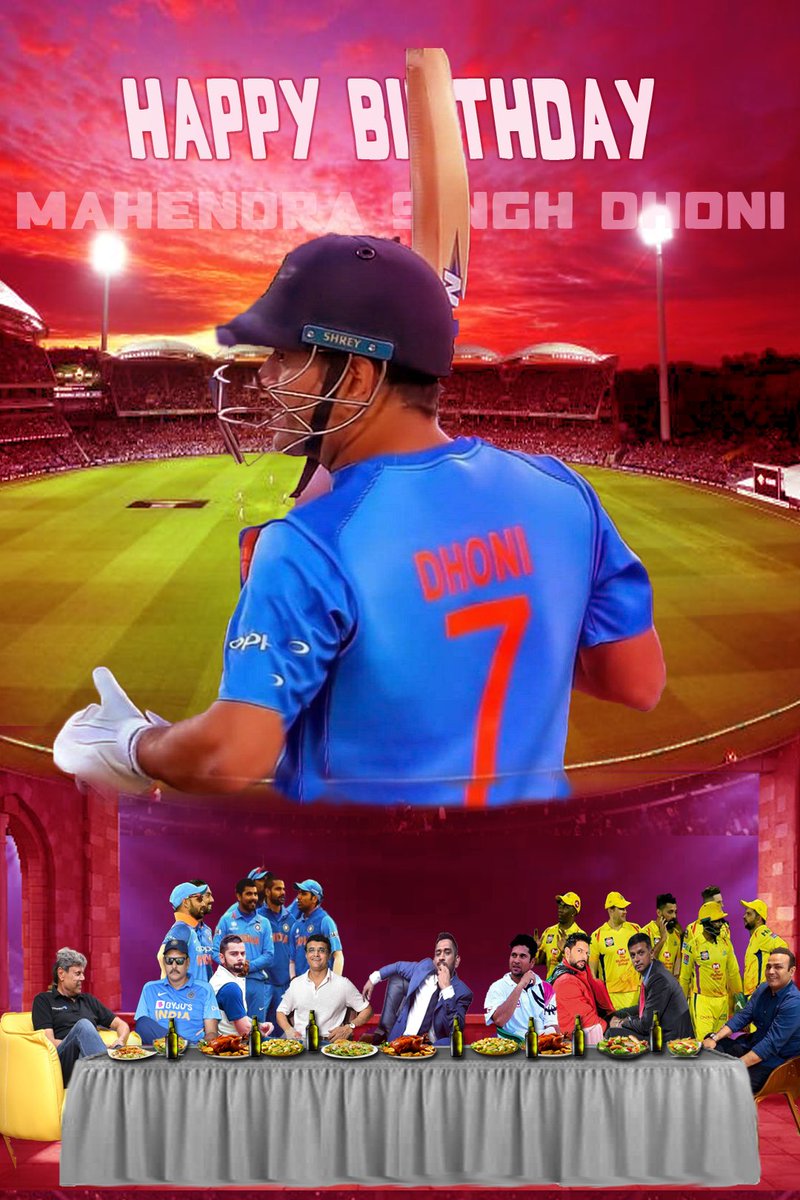 msakthi834's tweet photo. Happy Birthday My dear King👑 @msdhoni 

#HappyBirthdayDhoni https://t.co/hGHAnnCZAM