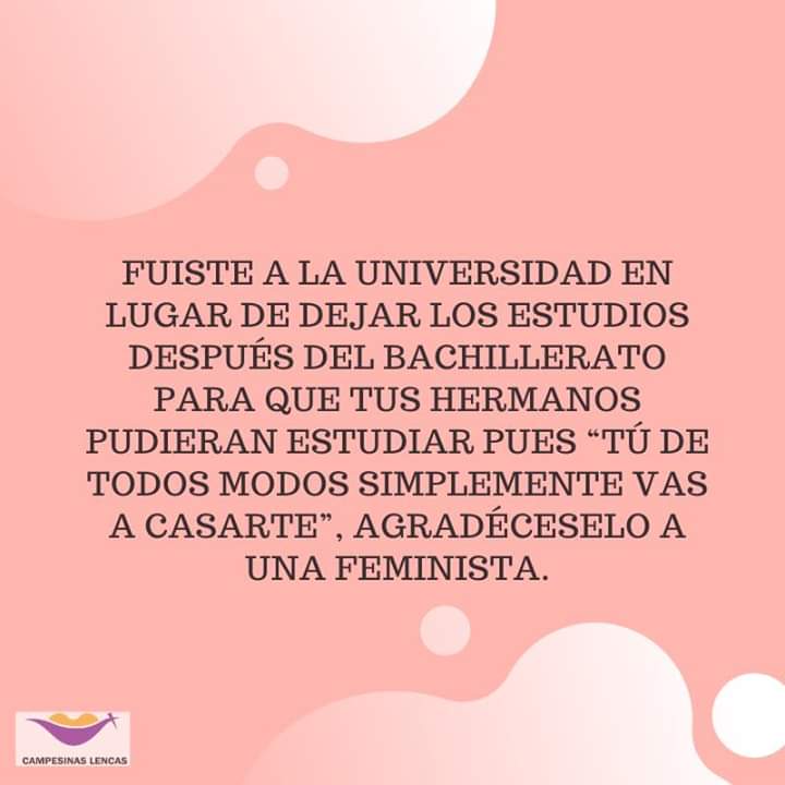 JLencas's tweet photo. ✔️👁👣🗣Veamos y reconozcamos algunos de tantos logros de nuestras hermanas feministas.👣🗣
En Honduras aún luchamos por el #DerechoADecidir pero #SeraLey 
🔸Compartí nuestro contenido para que más personas conozcan la lucha #Feminista 💜 https://t.co/uSPIMu8xCr