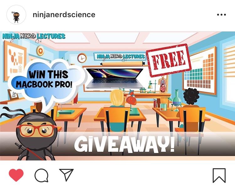 Hey guys Ninja Nerd will be giving away Apple Macbook Pro !  😯🤩🤩 So  excited  for  this

clickhere  to  join  
rafflecopter.com/rafl/display/e…

#Giveaway #MacbookPro #NinjaNerdScience