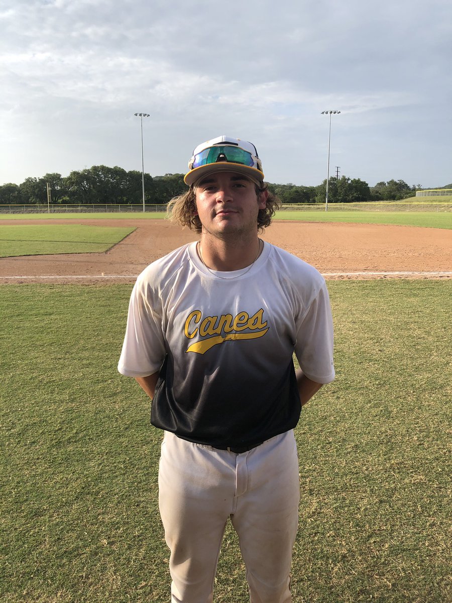 FiveToolCollege's tweet photo. #FiveToolCollegeSTX F: @TheCanesSW Gold 12, Lobos 2
PoG: @LanceLittle2020 2-2, 2B, HR, 6 RBI, R, 2 BB
Notable: @Reed_Hodgess 3-3, 2B, 2R, BB https://t.co/JMaJkzHXJx