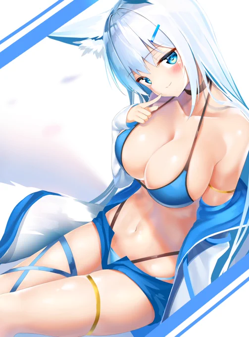 水着  ×  狐 