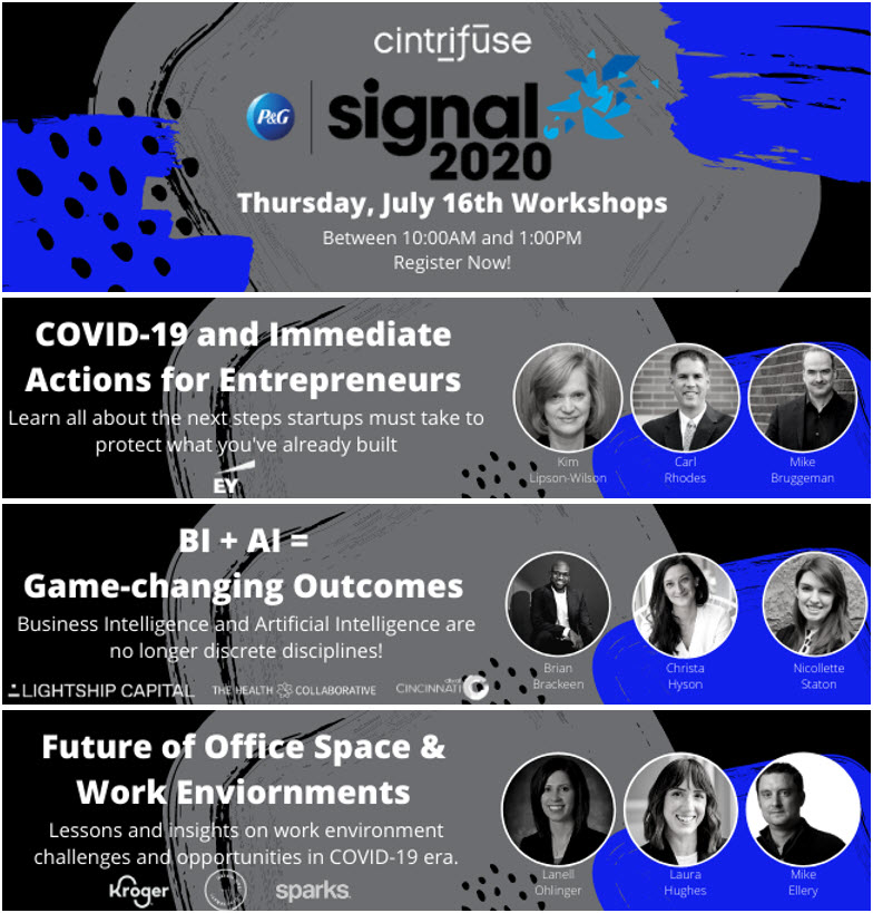 There's lots of rumors going around related to <a href="/cintrifuse/">Cintrifuse</a> <a href="/StartupCincy/">StartupCincy</a> presentation of #PGSIGNAL event next week July 15 and 16.  Somebody said I have favs.  OMG?  hopin.to/events/cintrif… Fake news.  I love all 12 especially these and so will you. Register now!