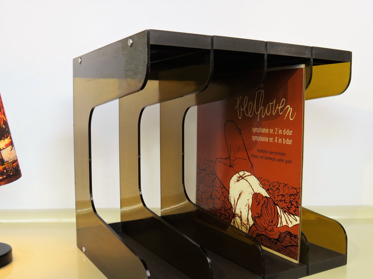 MaLanterne's tweet photo. Vintage Large Record Player Holder, Smoked Brown Plastic Color, Rack Record Holder Stand, 4 Sections Vinyls Storage, 33 rpm LP, Retro 70s https://t.co/ikaPBNGlRu #GIFT #Retro #Vintage #Vintage Fashion #FREESHIPPING #April Fools #RecordCase https://t.co/49fK3ymXif