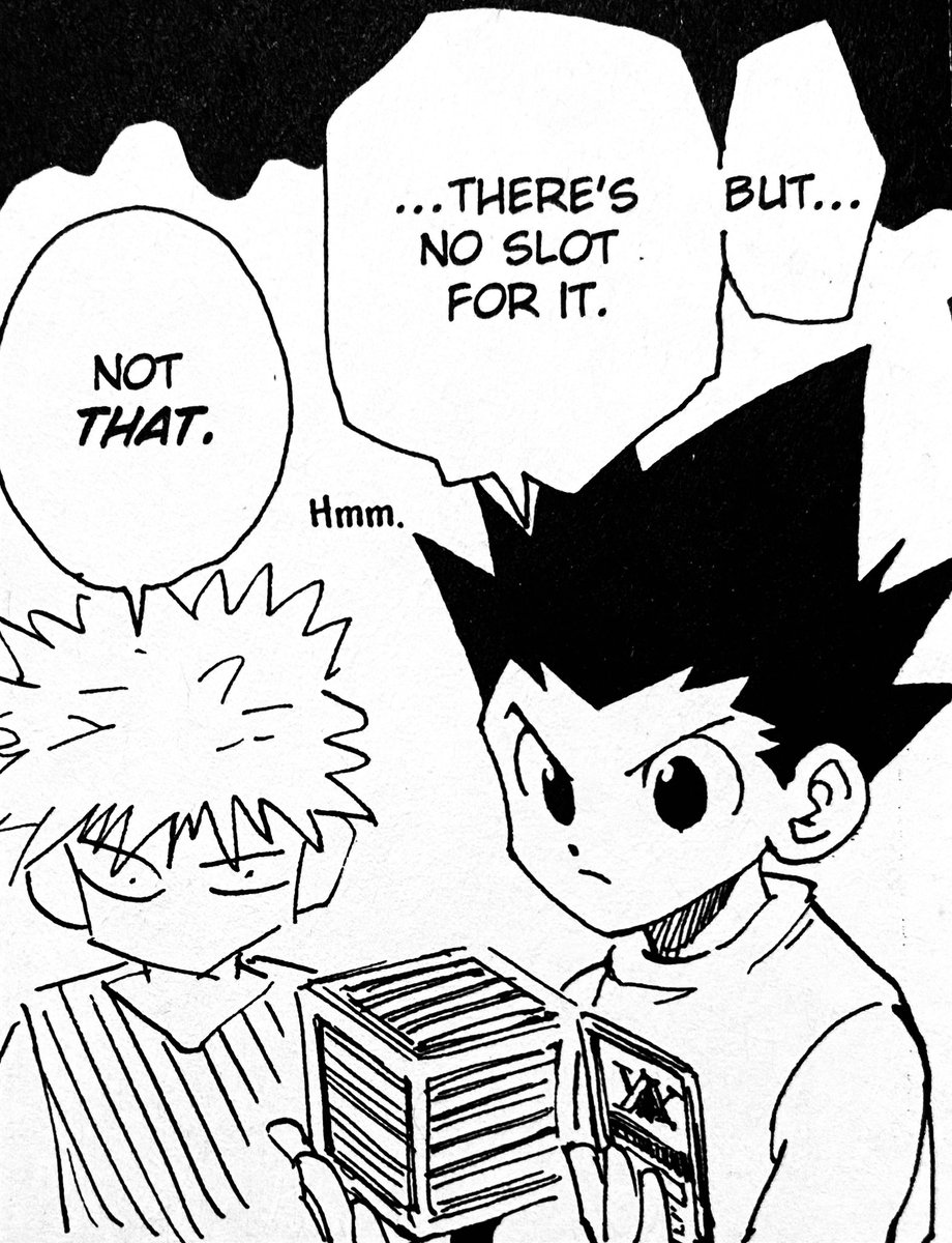 imagine what hxh would be like if gon had a brain