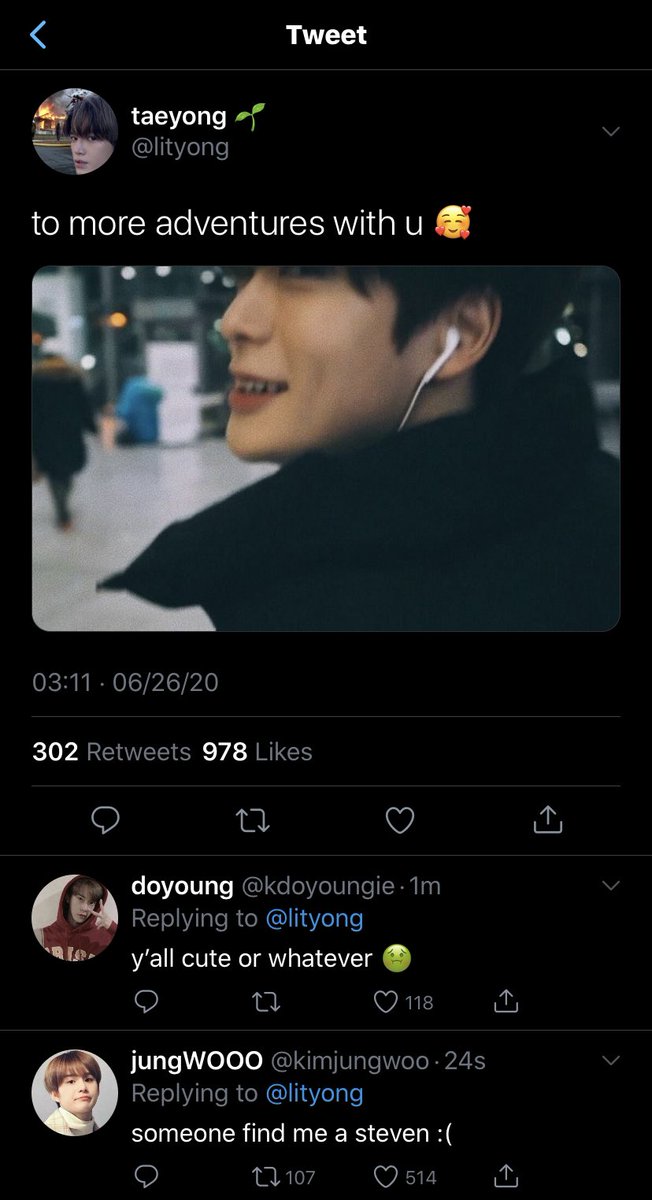 “do you like me?”jaehyun laughs.“i think i love you, to be honest.”“well, what are you waiting for dumbass, say it to my face.”