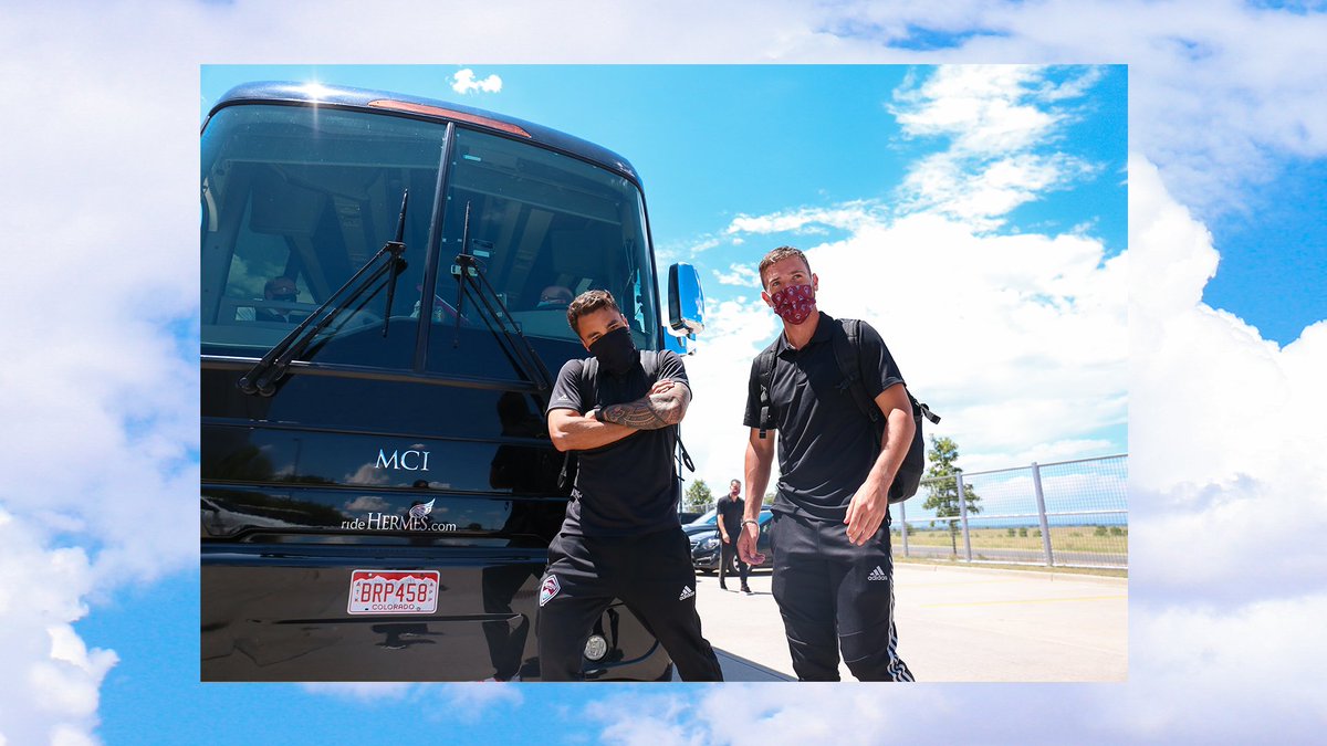 ColoradoRapids's tweet photo. It's go time ✈️

#MLSisBack | @ridehermes https://t.co/2b3zsjV1j6