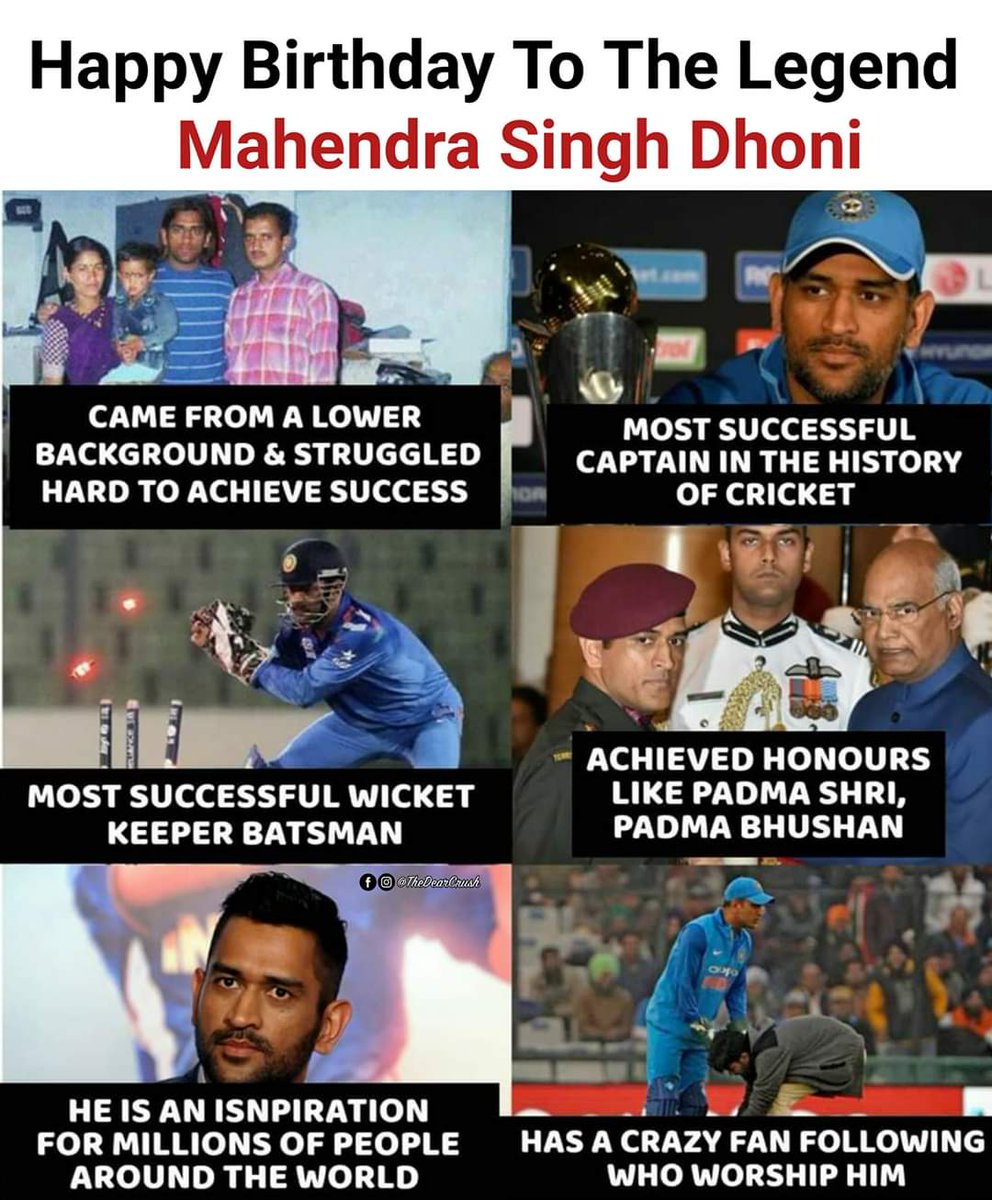 badalpanda999's tweet photo. Happy Birthday MS Dhoni ❤️ https://t.co/QYdojOAqqR