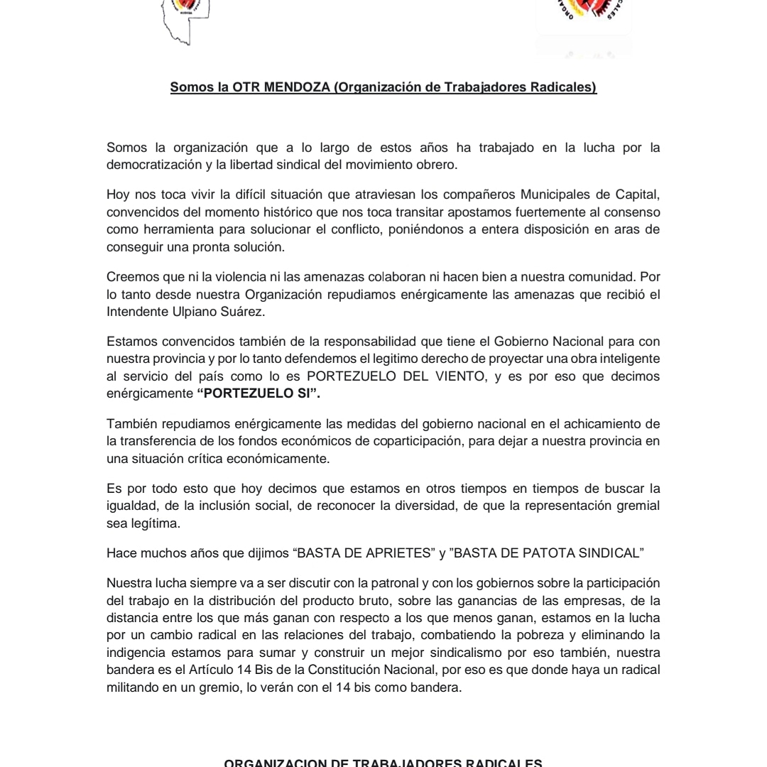 #OTRMENDOZA
#SomosEl14Bis