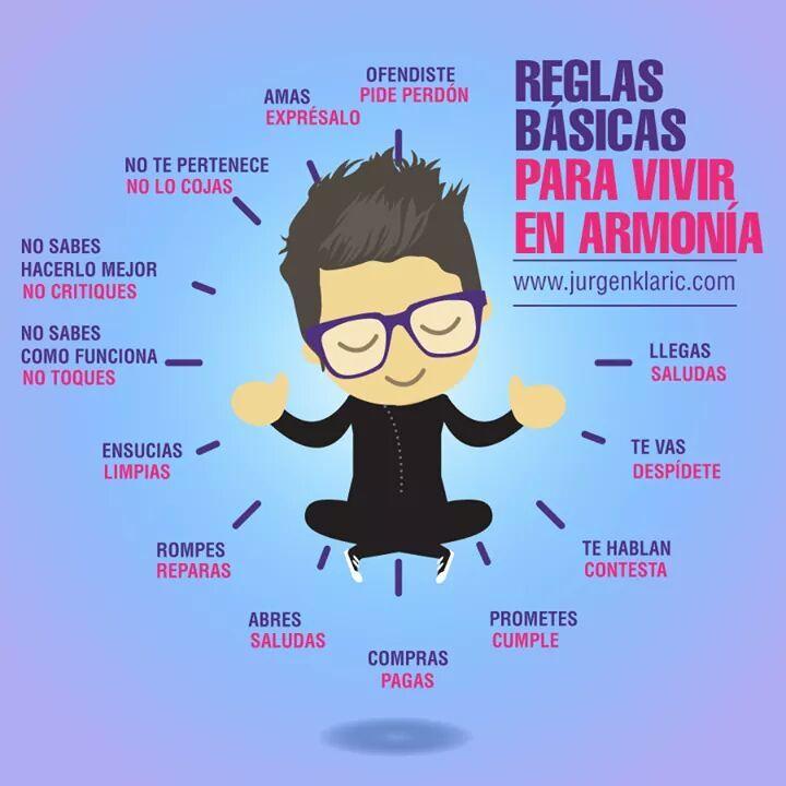 DinorahSiles's tweet photo. Reglas básicas para vivir en armonía
#Empatia #inteligenciaemocional #Motivation https://t.co/RiXCLe5uEm
