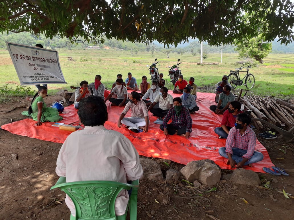 WOTRIndia's tweet photo. Farmer Field School for agro-horticulture activities, in progress in #Gunupur, #Odisha. #Rayagada #BuildBackBetter @mygovindia @KasturiSamal @ansh1919 
@sgarg2123 @bread4theworld @RaygadaO @UNCCDLibrary @CMO_odisha @IPR_Odisha @PRDeptOdisha @Odishawater @SecyChief  @dr_arunsahoo https://t.co/zqvlO91La7