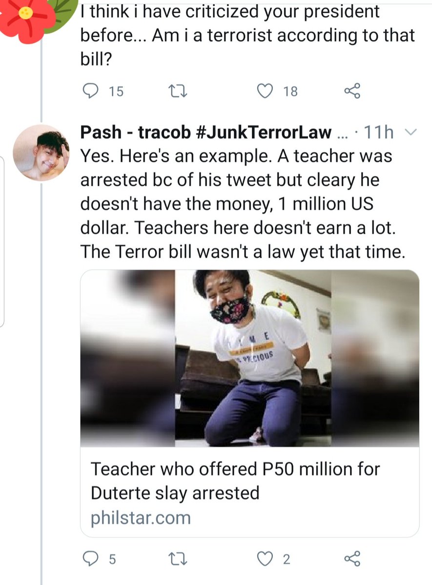 ChaChaPH20's tweet photo. Ay nablock. 🤭

#YesToAntiTerrorBill 
#NoToTerrorism https://t.co/cEBMluBaAZ