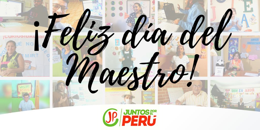 ¡Maestro, en tu día, reafirmamos nuestro compromiso por construir contigo una Nueva Educación para una Nueva República!