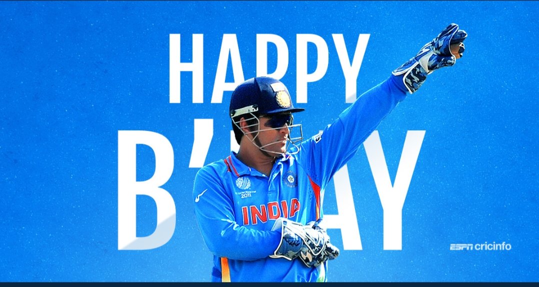 Happy Birthday 
Padma Shri
Padma Bhushan
Mahendra Singh DHONI     