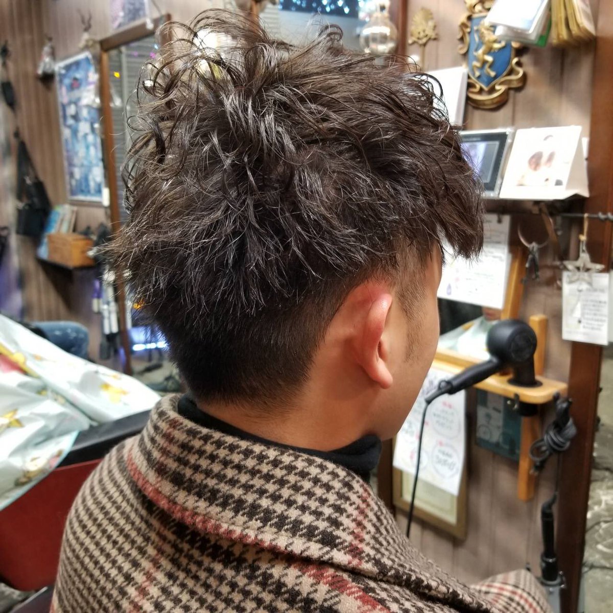 Over Captainnaked メンズパーマスタイル メンズヘア メンズ Hair ヘアスタイル メンズパーマ メンズカット ツーブロック 2ブロック 長野市 長野市美容室 Overcaptainnaked