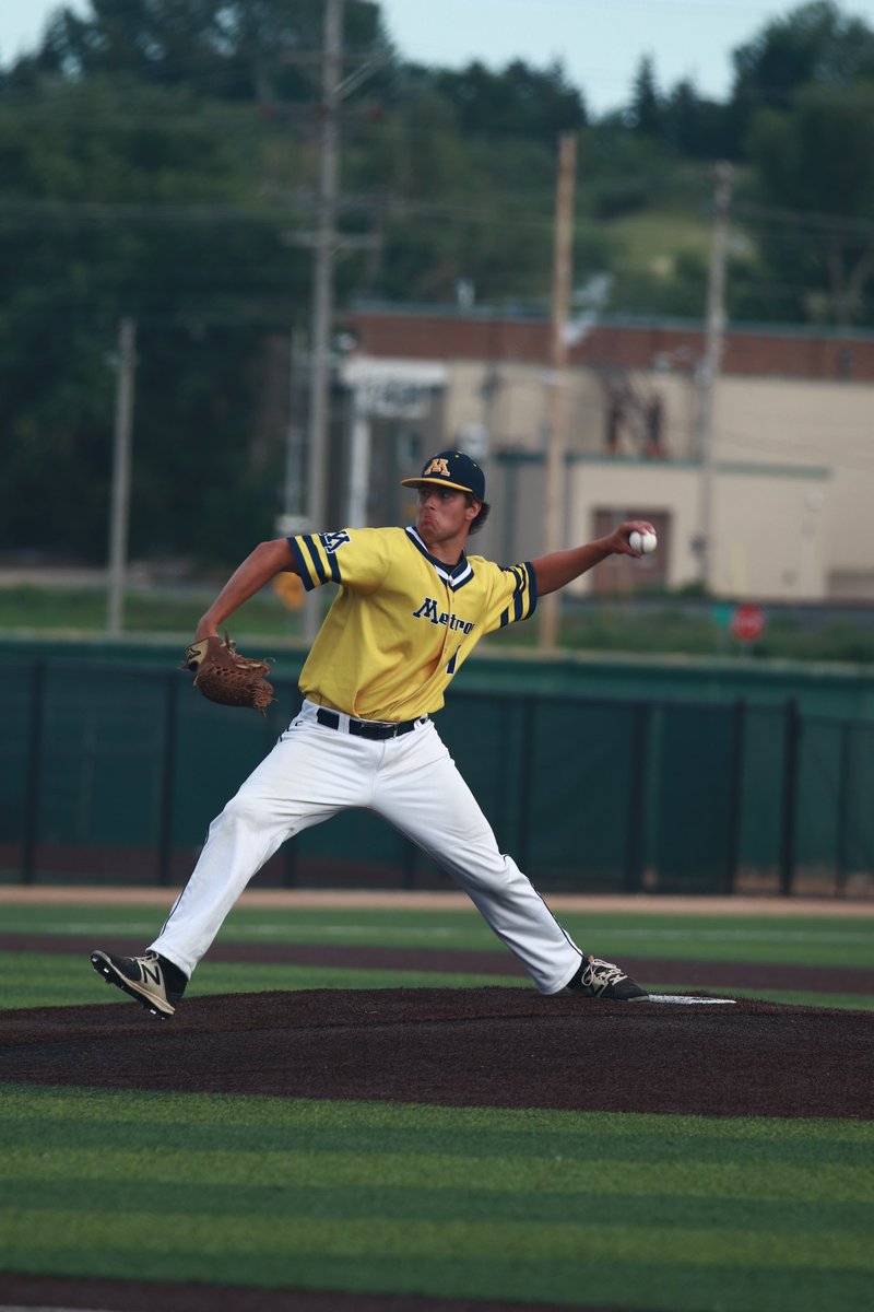 Jimmy Lafakis (@jjlii30) on Twitter photo .<a href="/MinotMetros/">Minot Metros</a> pitcher Josh Will throws a complete game in Minot’s 3-1 victory over Dickinson. #NDpreps .<a href="/MinotMetros/">Minot Metros</a> pitcher Josh Will throws a complete game in Minot’s 3-1 victory over Dickinson. #NDpreps