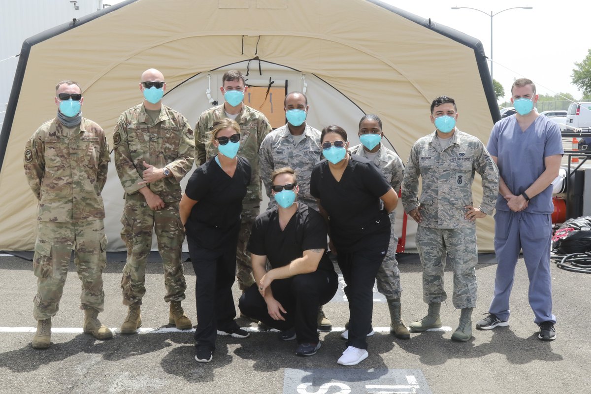 TXMilitary's tweet photo. As part of the Guard's COVID-19 response efforts, Airmen attached to the 147th Attack Wing are on mission in the Austin area to provide free testing for COVID-19. Your Texas Guard is working to ensure that every Texan across the state has access to #COVID19 testing. https://t.co/AeofQPKRoi