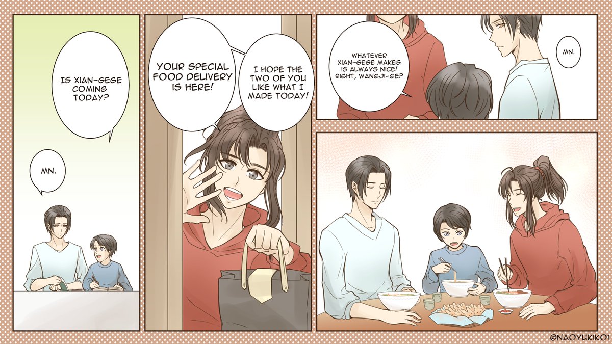 BluemCafe's tweet photo. [Log 6]
Lan Wangji and Lan Sizhui's special delivery. https://t.co/buR8XE4Pw4