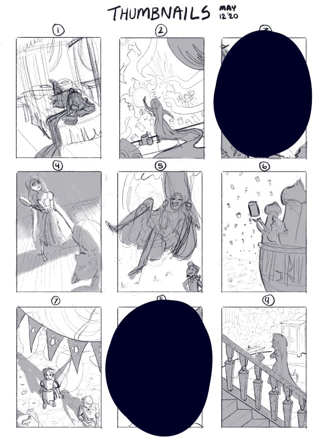 I made thumbs for a Tangled-related thing a while back and I kind of wanna fully illustrate one of these rejects. Which one should I draw? 