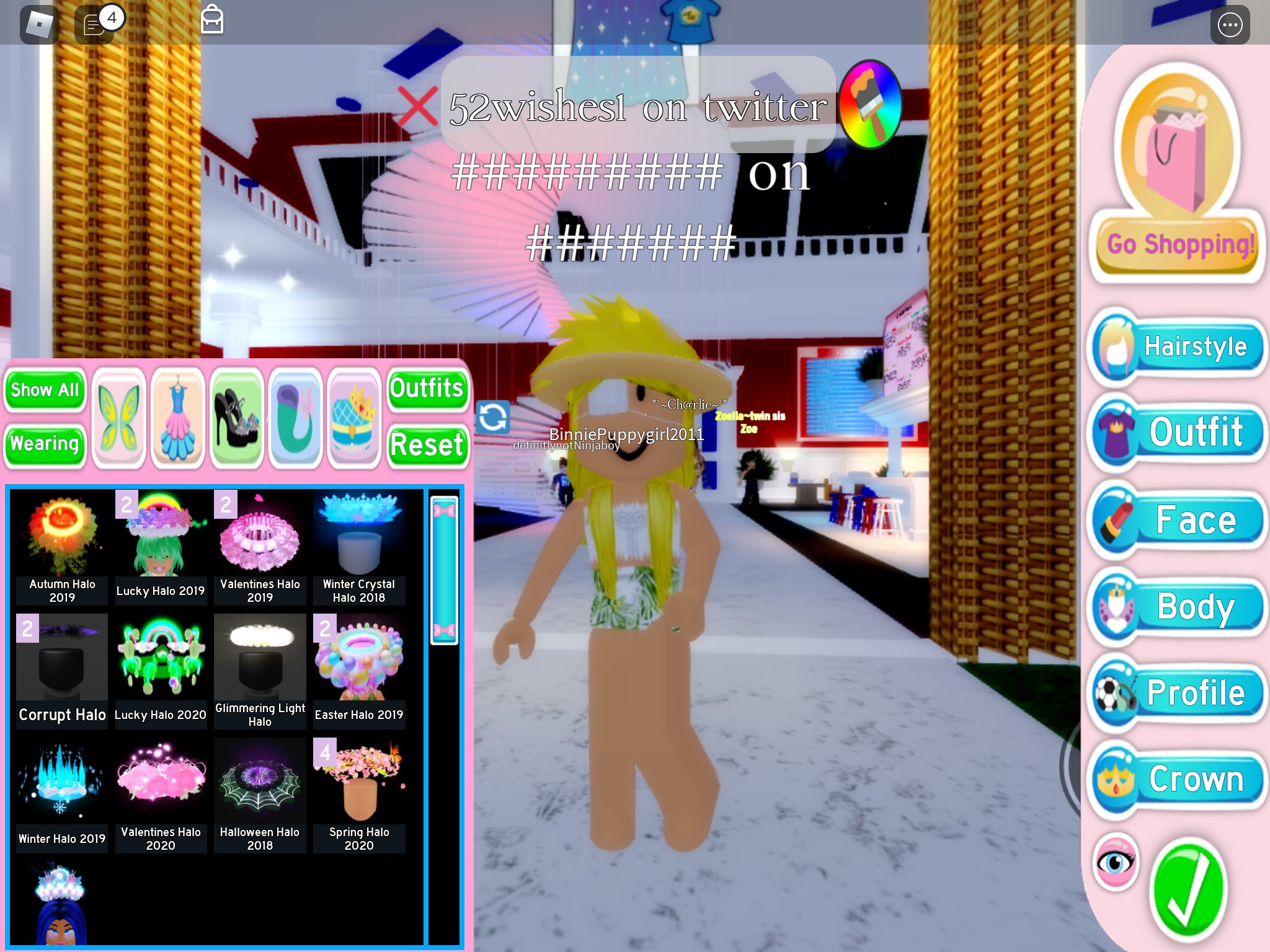 Zoe On Twitter Trading All My Doubles Old Val Old Lucky Corrupt Easter Halo 3x Spring Halos Parasol 2 Million Diamonds For New Halloween Halo Newhalloweenhalo Royalehighhalos Https T Co 8ic1b2vhqc - roblox easter halo