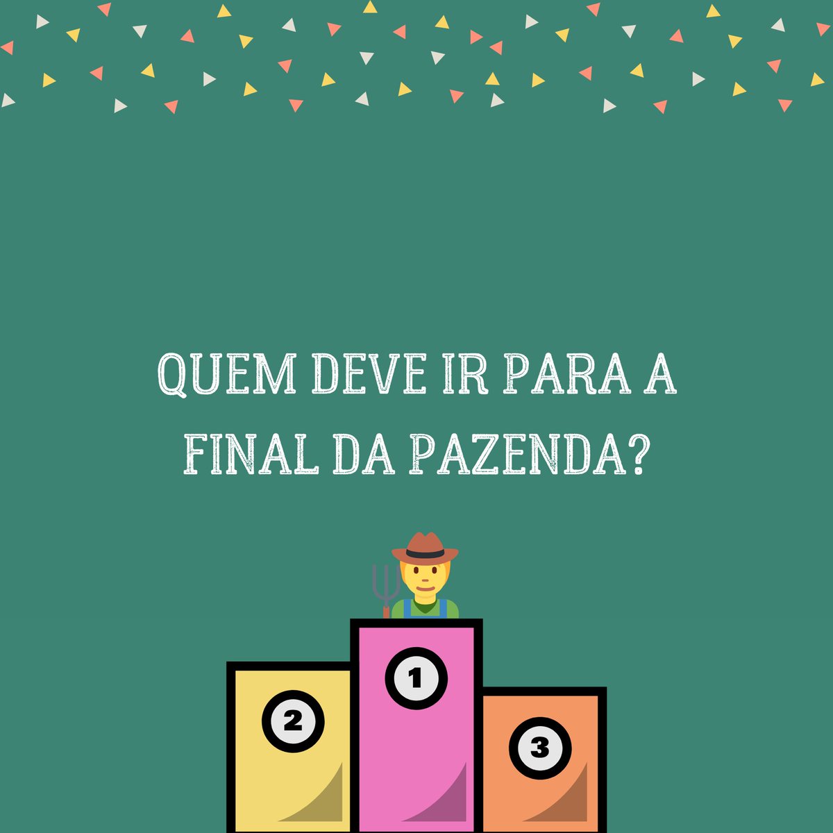 pazendaoreality's tweet photo. A @laisamarinho já está na final da Pazenda. Mas quem deve ir junto com ela? @ricardoayperes? @Gcintraa? @vitoriadsrego? https://t.co/AlwehPuMrb