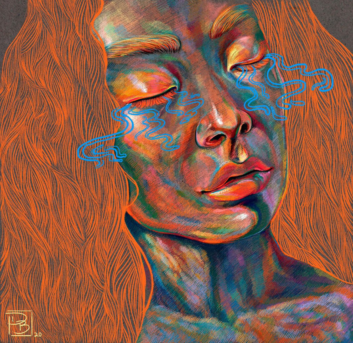 DanielleBostic's tweet photo. Managed to finally finish something. Let's just throw in all the colors...lol 

#illustration https://t.co/gznFUue7xF