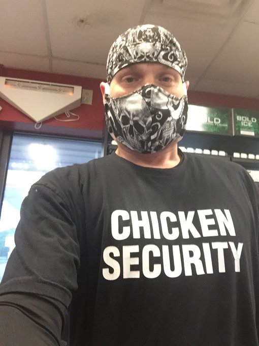 Still trying to get hip to this new normal. My mask ain&rsquo;t like yours https://t.co/2amElZKJVq