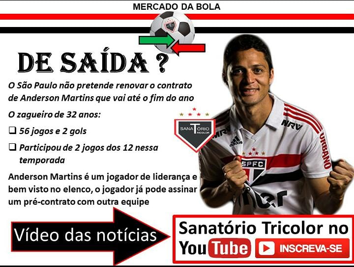 sanatorio_spfc's tweet photo. Notícia do Dia !!!
Você gosta do Futebol do Anderson Martins? Ele tem que ficar ou sair?
Segue link do canal, inscreva-se : https://t.co/3kgSfQw3z7 https://t.co/b93JpWG3NN