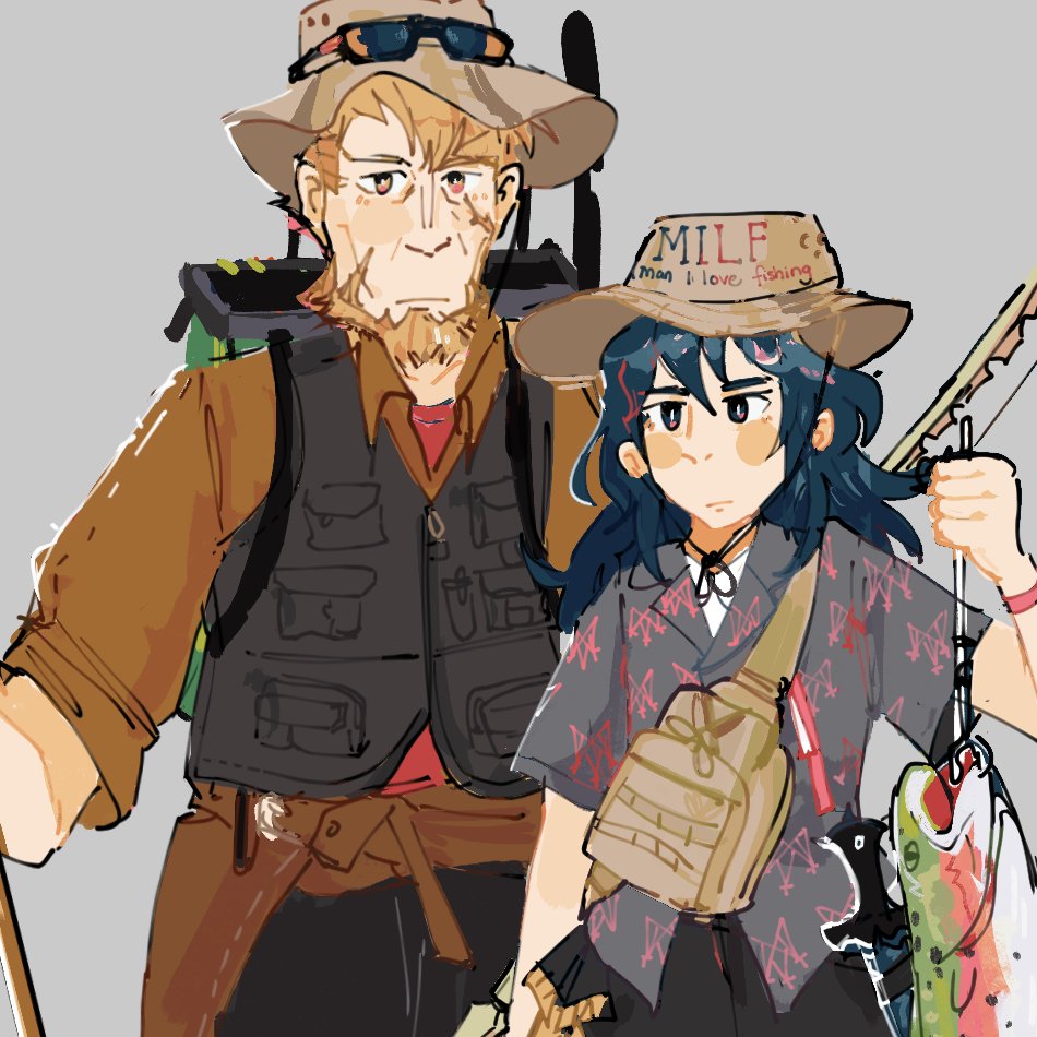 fe] father daughter fishing duo. give the REAL byleth alt that people want, image size:950x950
