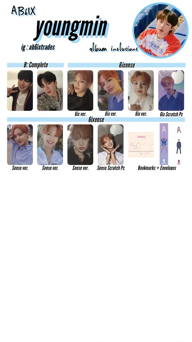 AB6IX vivid ヨンミン　トレカ AB6IX vivid ヨンミン トレカ