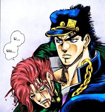 the arcade game is filled with many thought-provoking lines such as, "Don& #39;t move, Kakyoin! If I fail your brain is toast! Woooooo—!!"