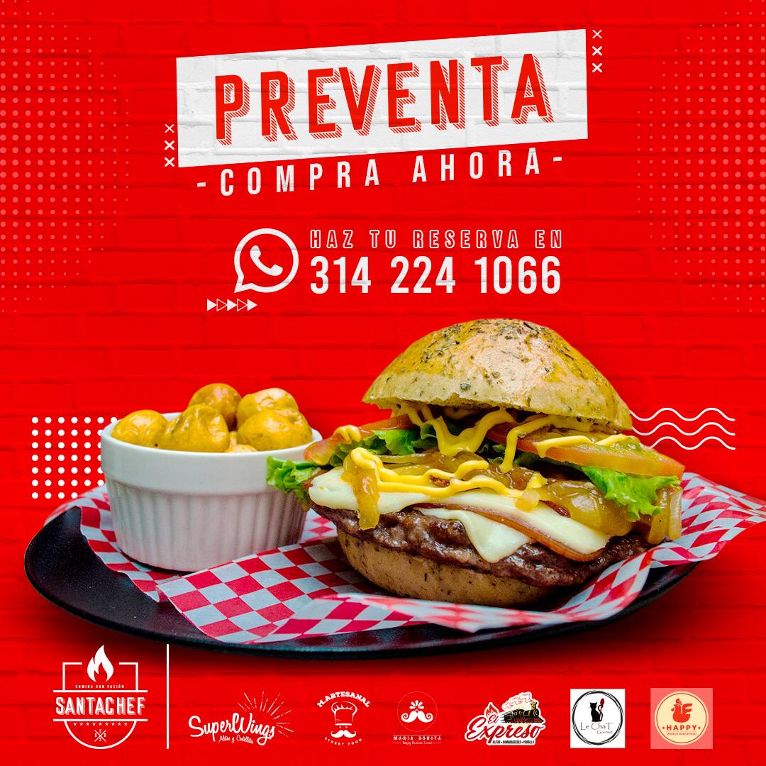 SantaChefBogota's tweet photo. En pocos días celebraremos ese glorioso 15 de julio🏆 🇮🇩 🦁  y que mejor manera de festejar con amigos 🍻 y comida 🍔 🍗  santafereña.

Conoce nuestro menú y preventa en instagram @SantaChefBogota

#SantafereñoApoyaSantafereño #IndependienteSantaFe #domicilios #Santachef https://t.co/TL5f1cLyQT