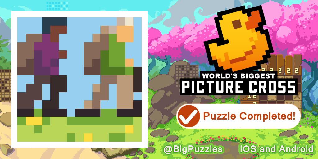 mmitchell13's tweet photo. I've just completed 'Hikers' in World's Biggest Picture Cross.
It's free https://t.co/cdpY8Ygprl #WBPC https://t.co/DayRzYU0Ks