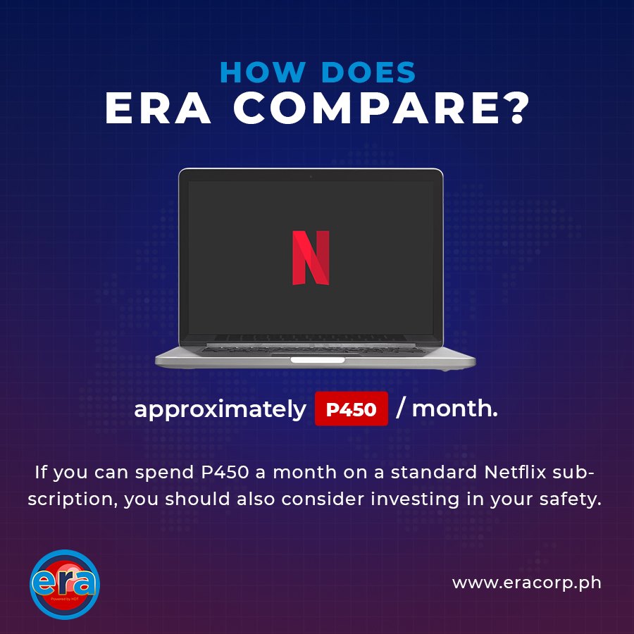 ERASOSPH's tweet photo. Netflix is one of the best streaming services out there right now that keeps a lot of families entertained. However, have you also thought about what can help keep your family safe? At a very affordable price, you don't have to worry because ERA is #HelpWithinReach. #TipidTuesday https://t.co/gEtg1JNgpr