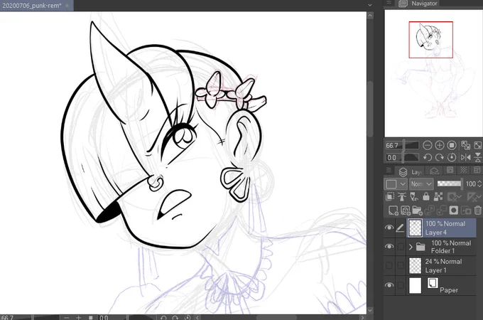 WELL! Guess I'm drawing more Punk Rem! 