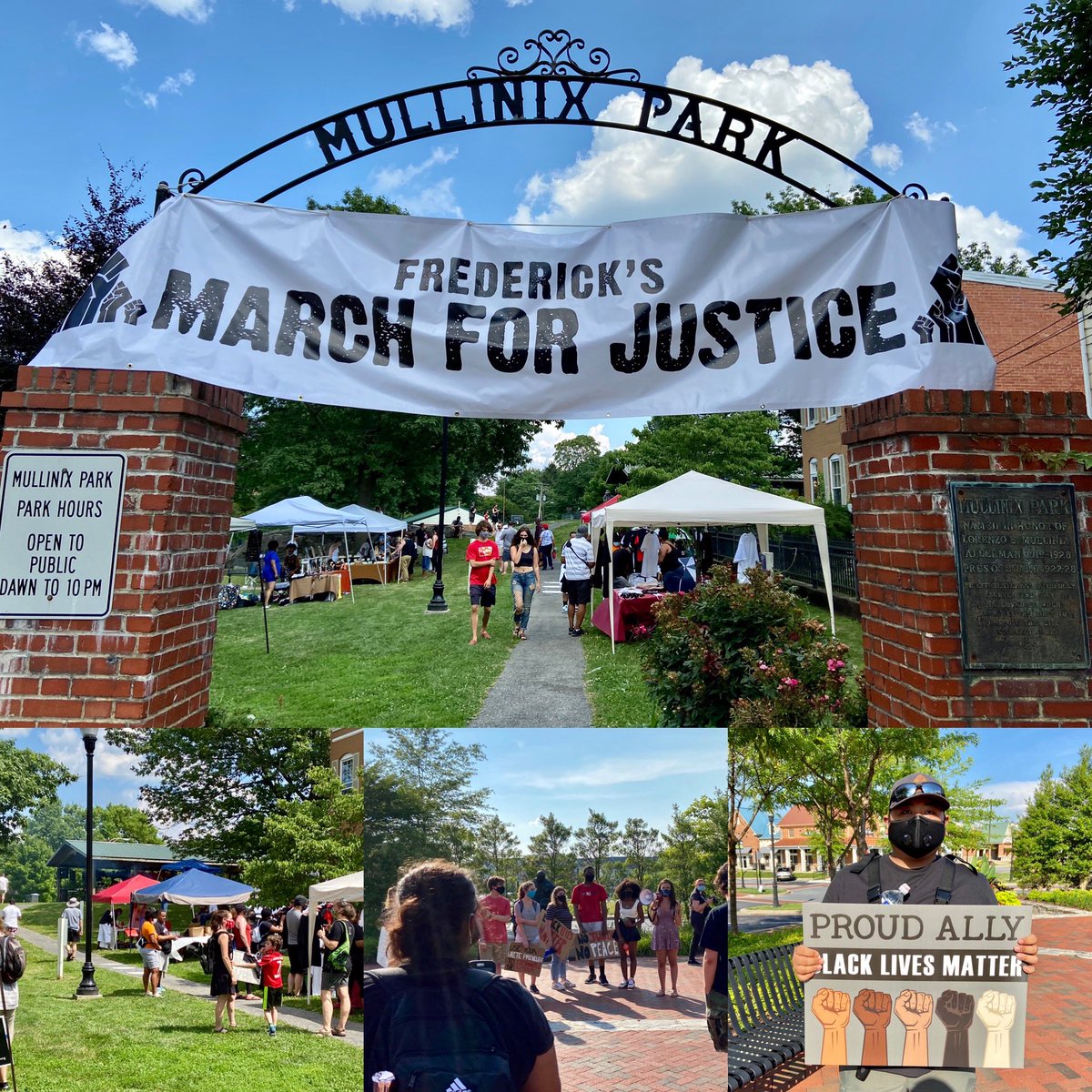 BenMacshane's tweet photo. The weekend’s marches for justice and Black Lives were powerful displays that we have voices and boots all over Frederick. We’re determined to keep showing up. https://t.co/qoJ4i51N2a